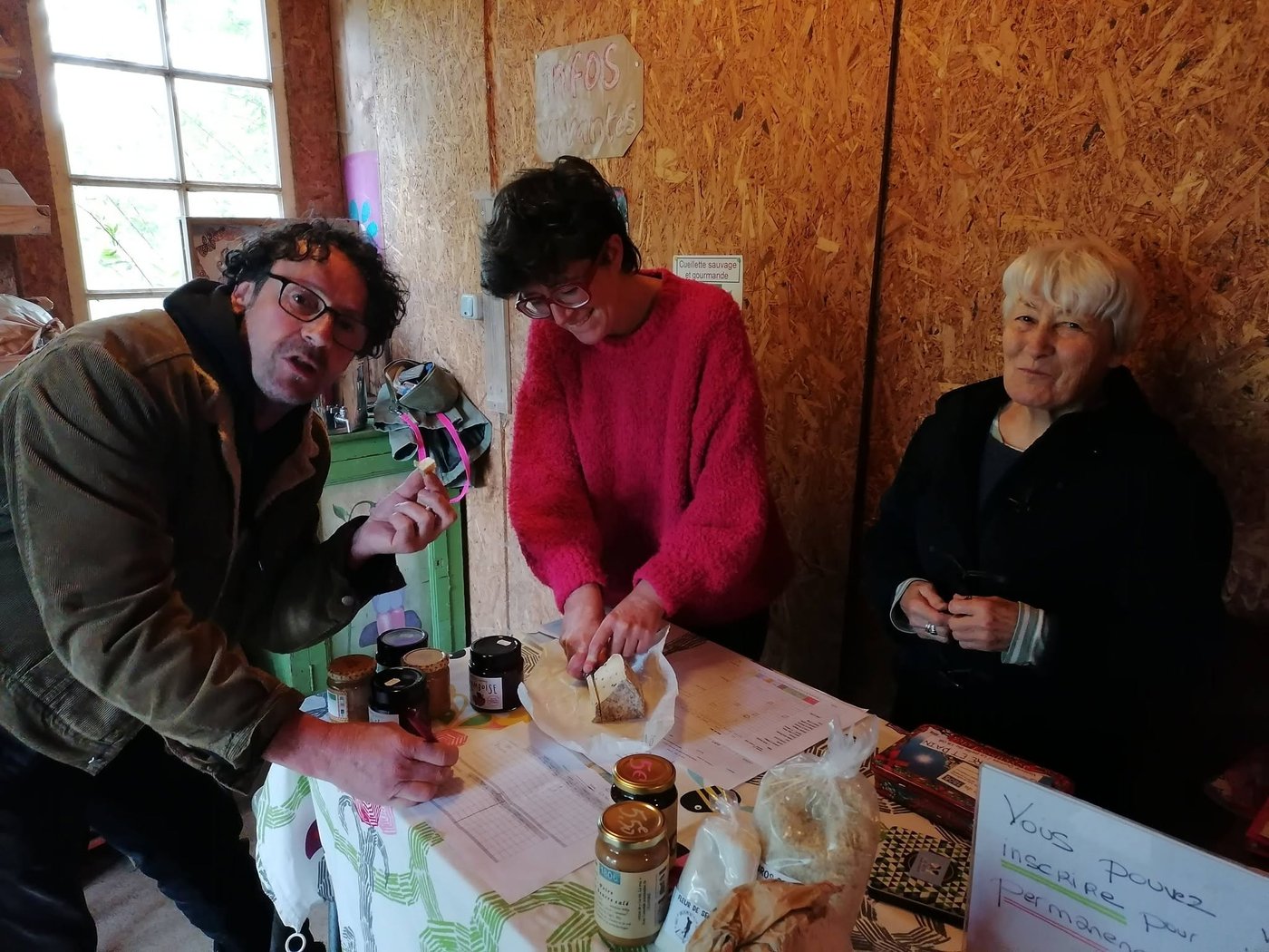 Dégustation au marché