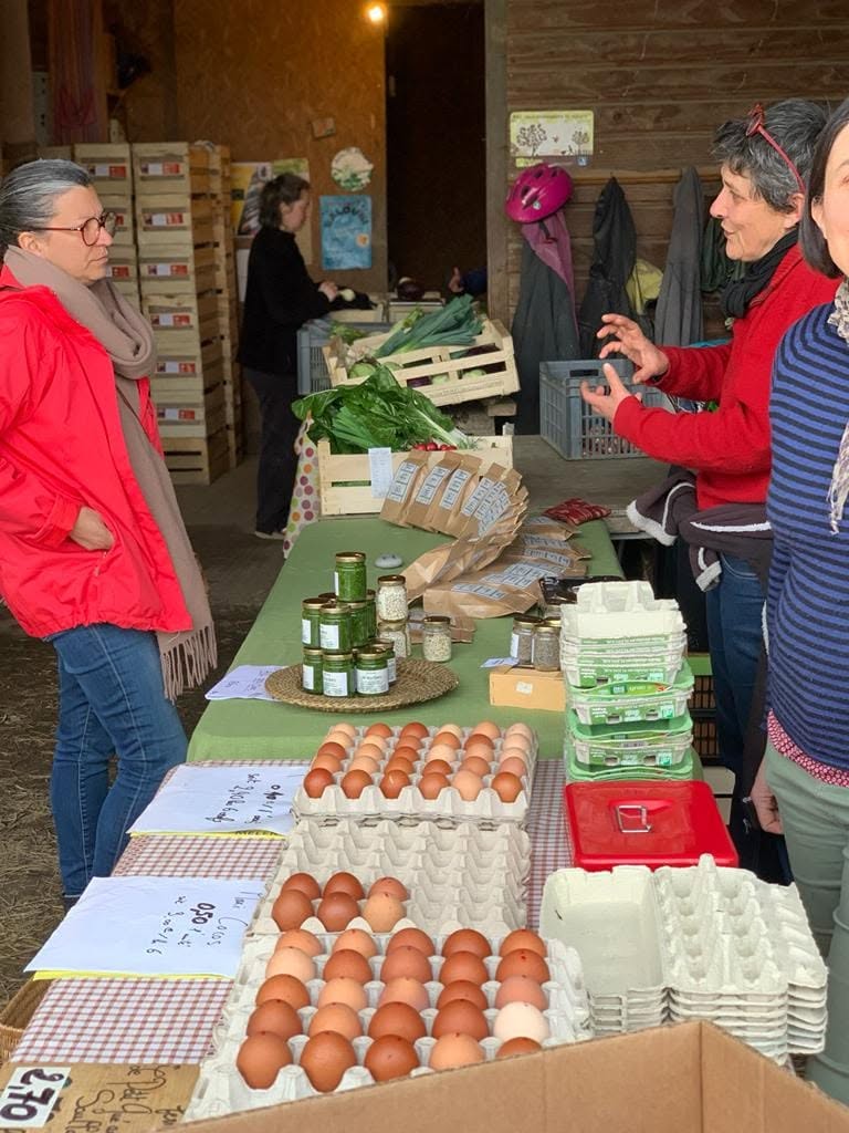 Œufs au marché