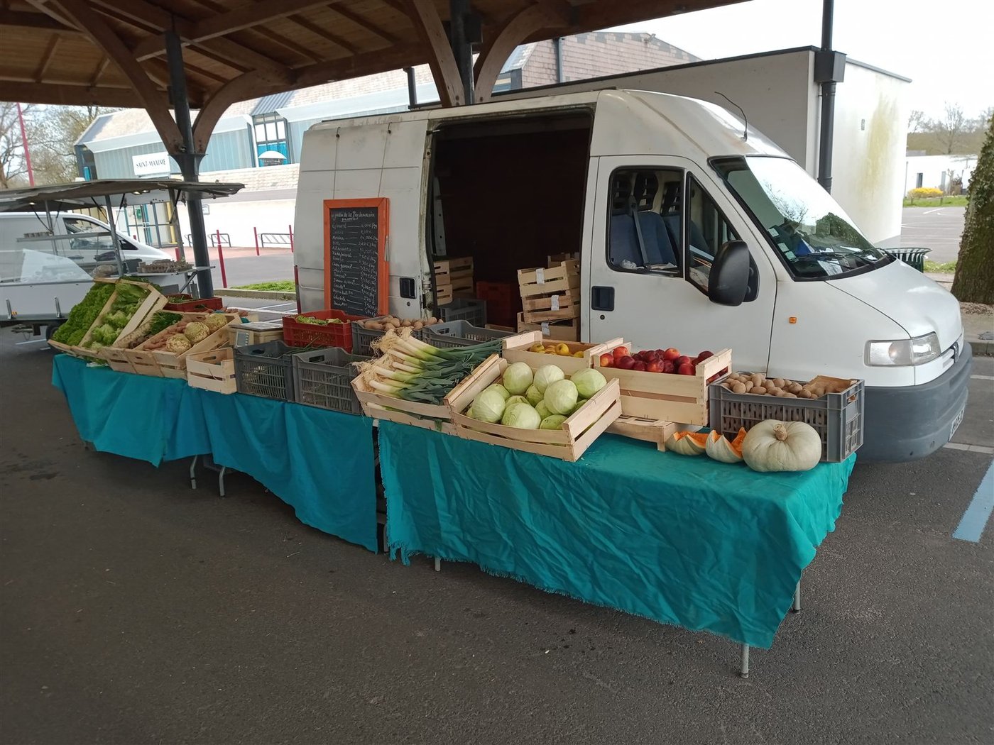 Étal au marché de St Même